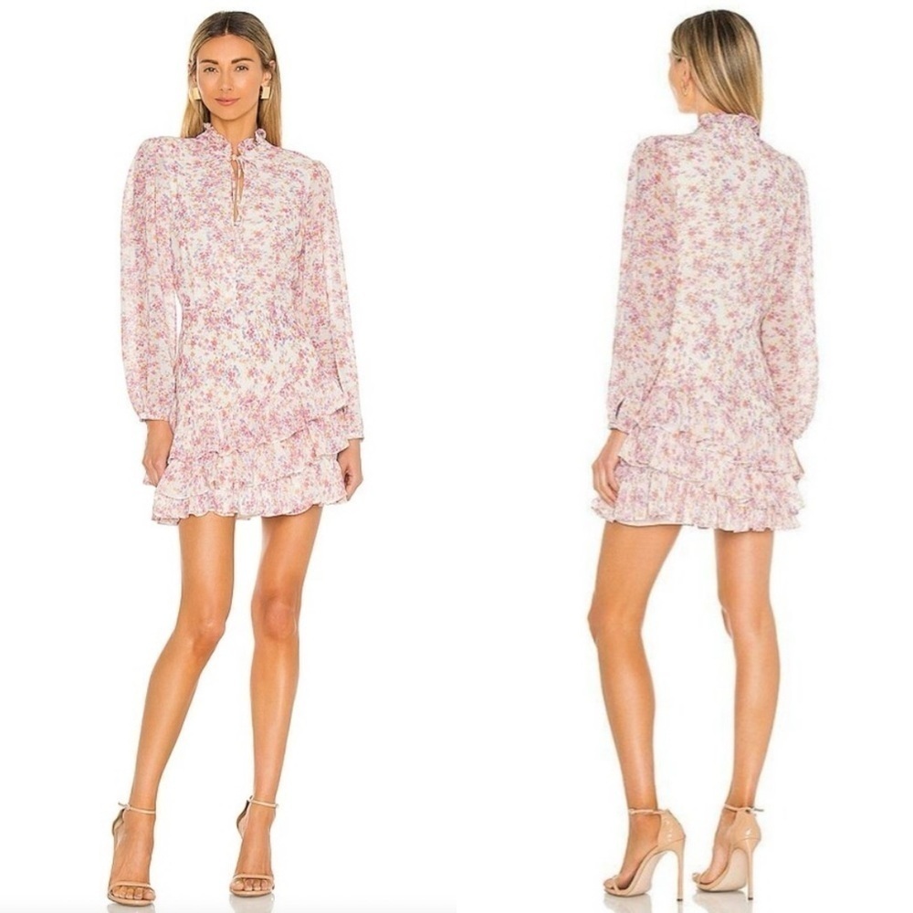Yumi Kim Jenna Floral Dress in Soft Spoken Ivory